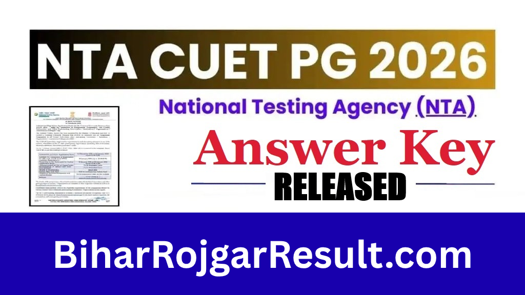 NTA CUET PG Answer Key 2026
