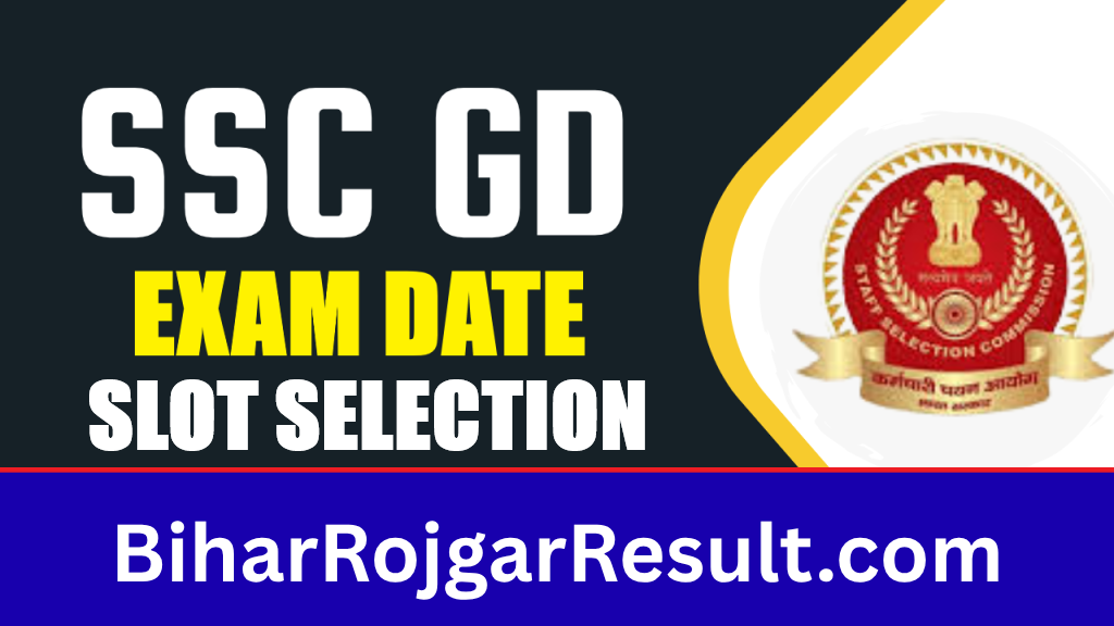 SSC GD Constable Exam Slot Selection 2026